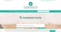 Desktop Screenshot of hundehotel.info